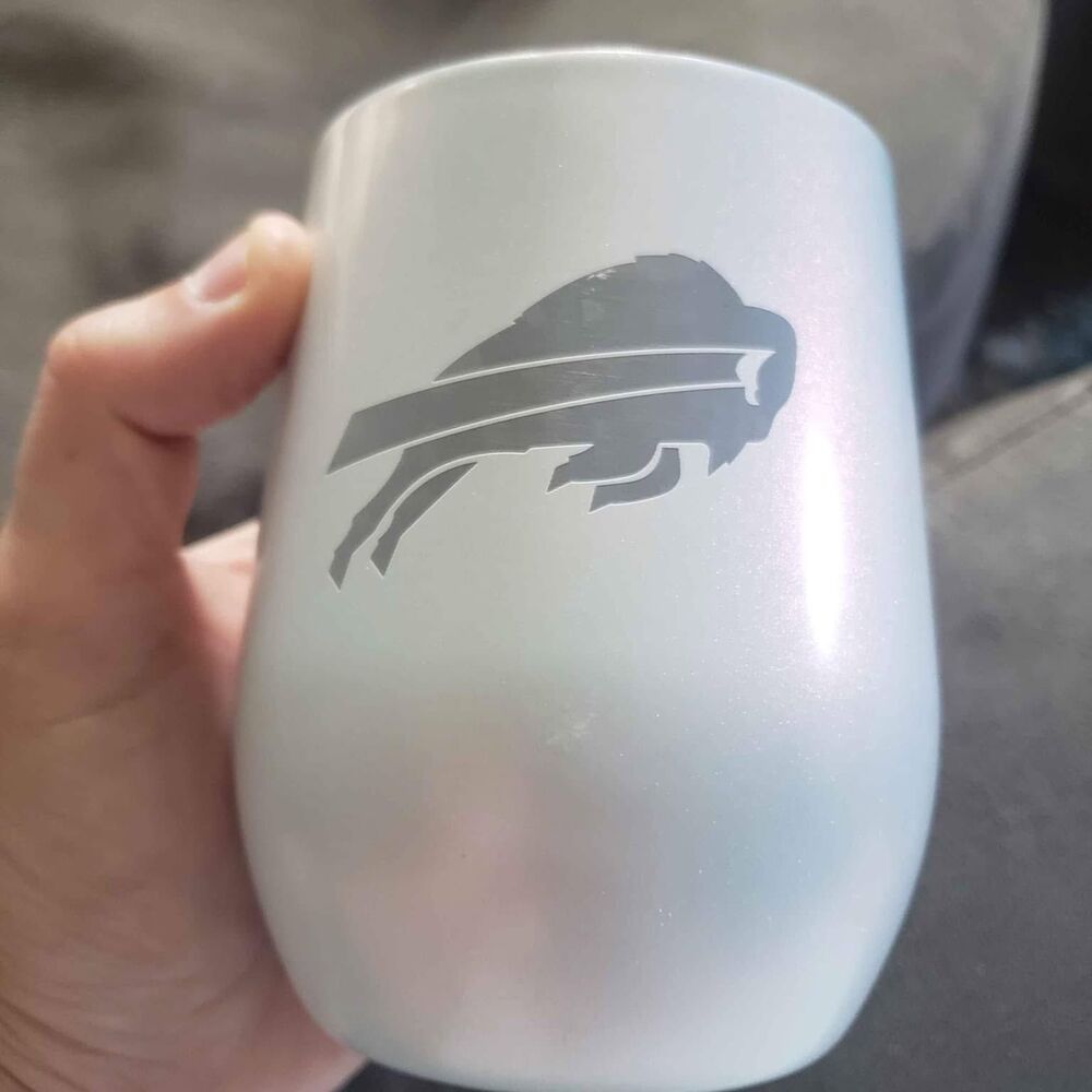 Buffalo Bills iridescent wine tumbler